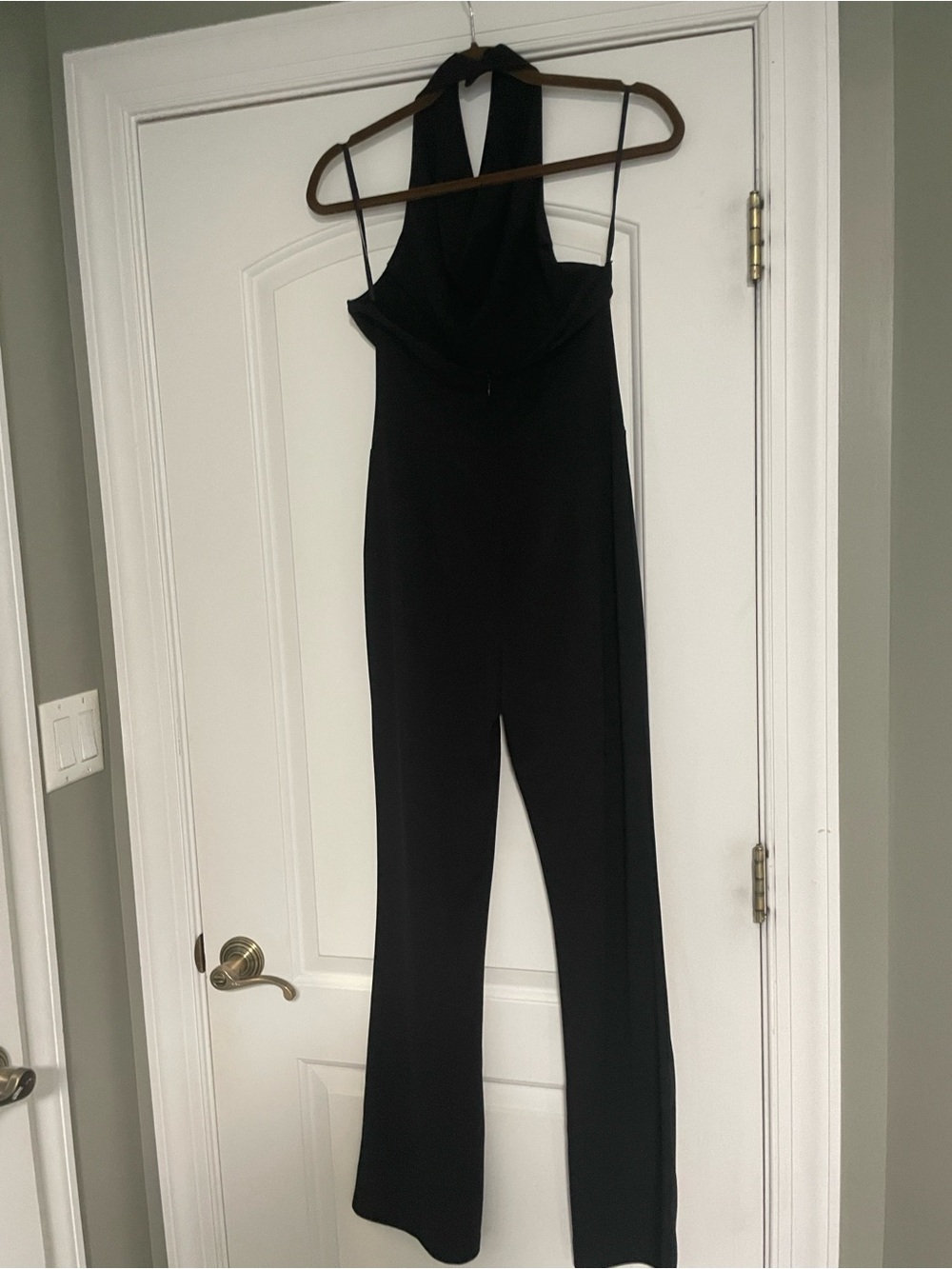 Express Black Cowl NeckHalter Jumpsuit